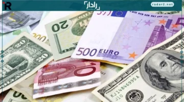 أسعار العملات الأجنبية واليورو ينخفض إلى 55.17 جنيهاً